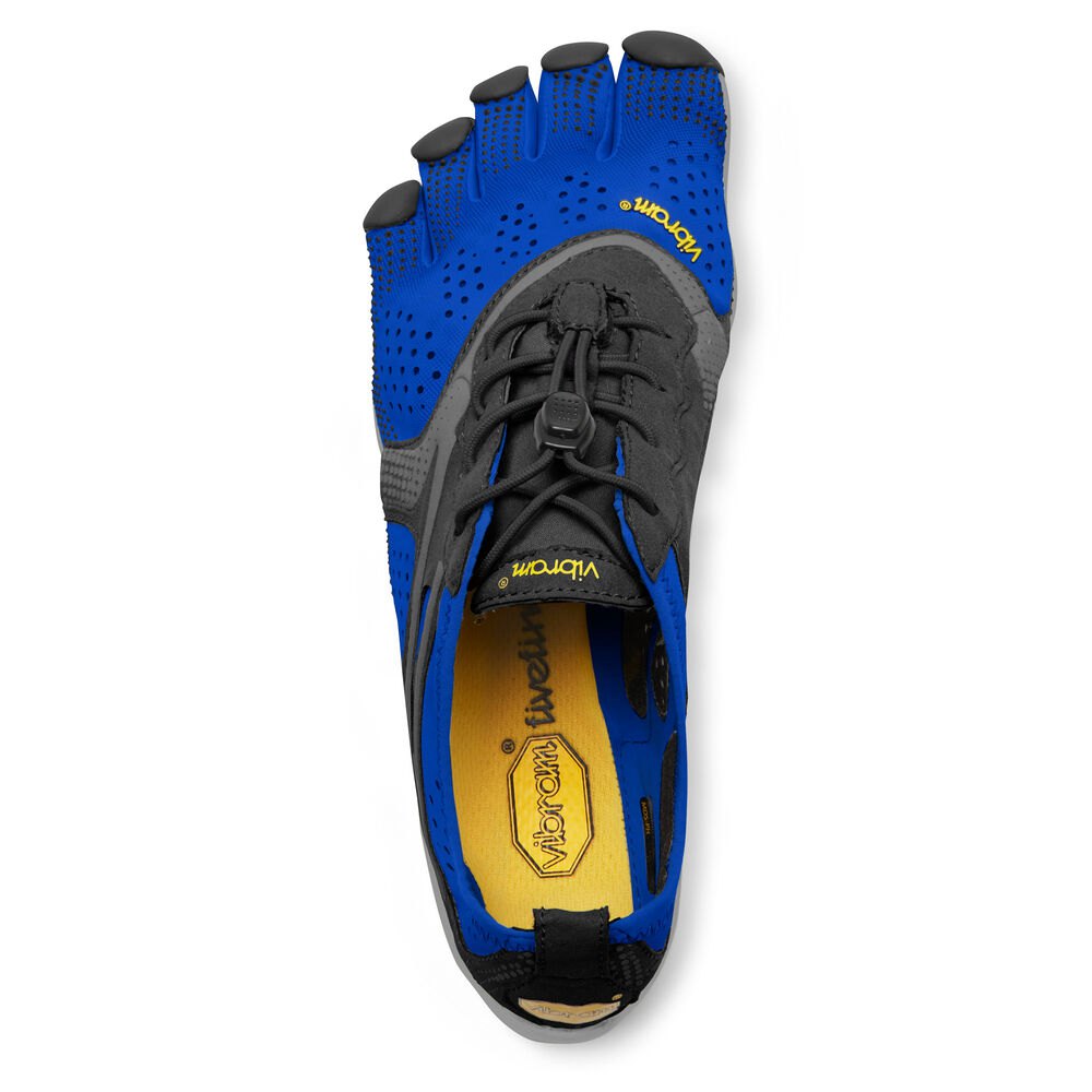 Vibram Five Fingers Mens Hiking Shoes - Blue/Black - V-Run - 80347-BUPW